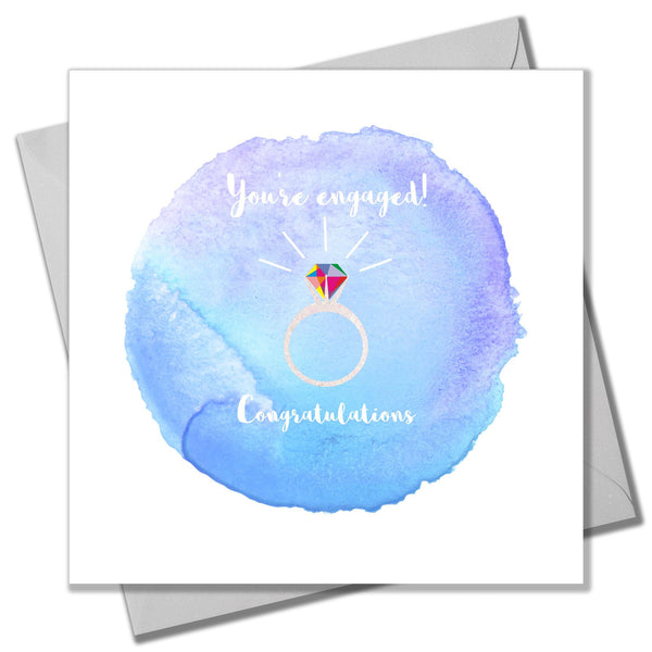 Wedding Card, Diamond Ring, You're Engaged, Congratulations