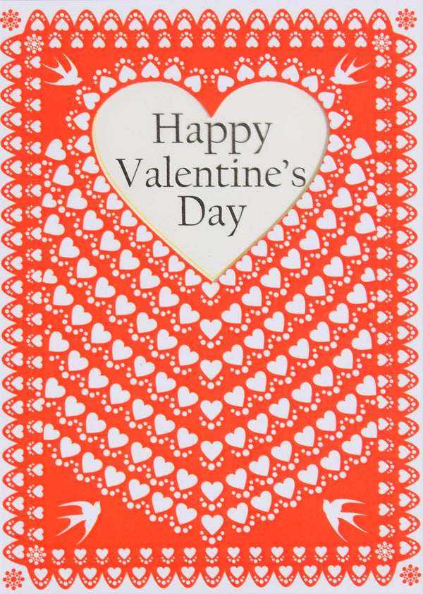Valentine's Day Card, Folklore, See through acetate window