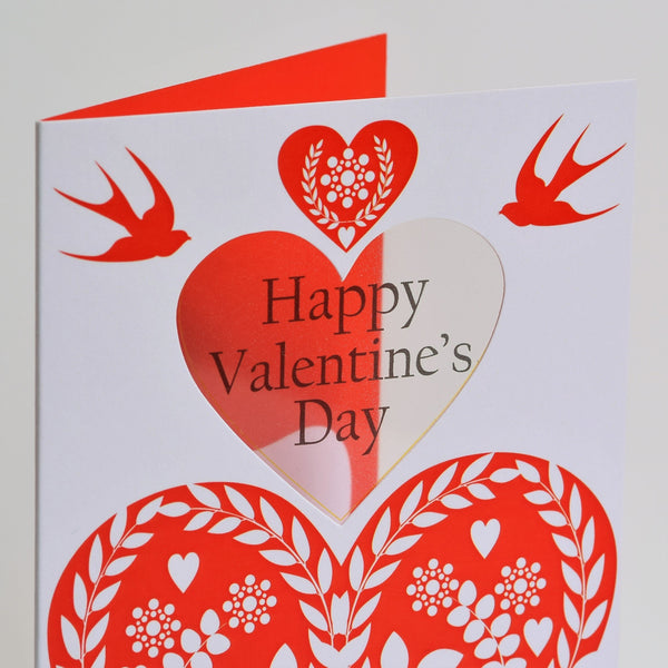 Valentine's Day Card, True Love, See through acetate window
