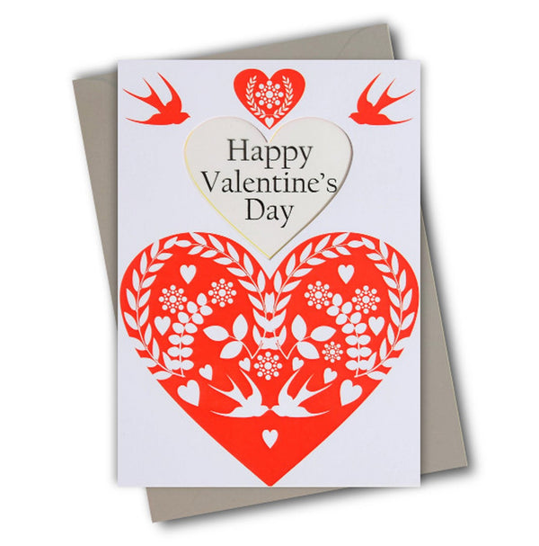 Valentine's Day Card, True Love, See through acetate window