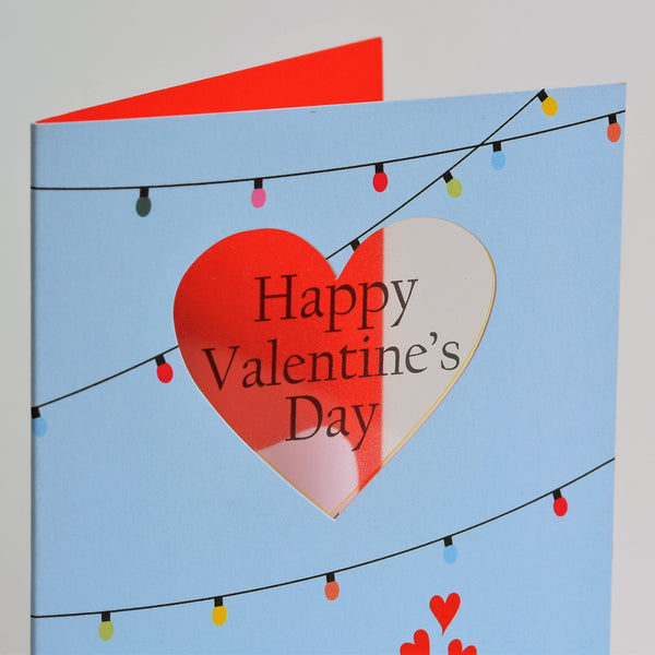 Valentine's Day Card, Love Birds, See through window