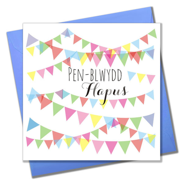 Welsh Birthday Card, Penblwydd Hapus, Sweet Pineapple, Happy Birthday